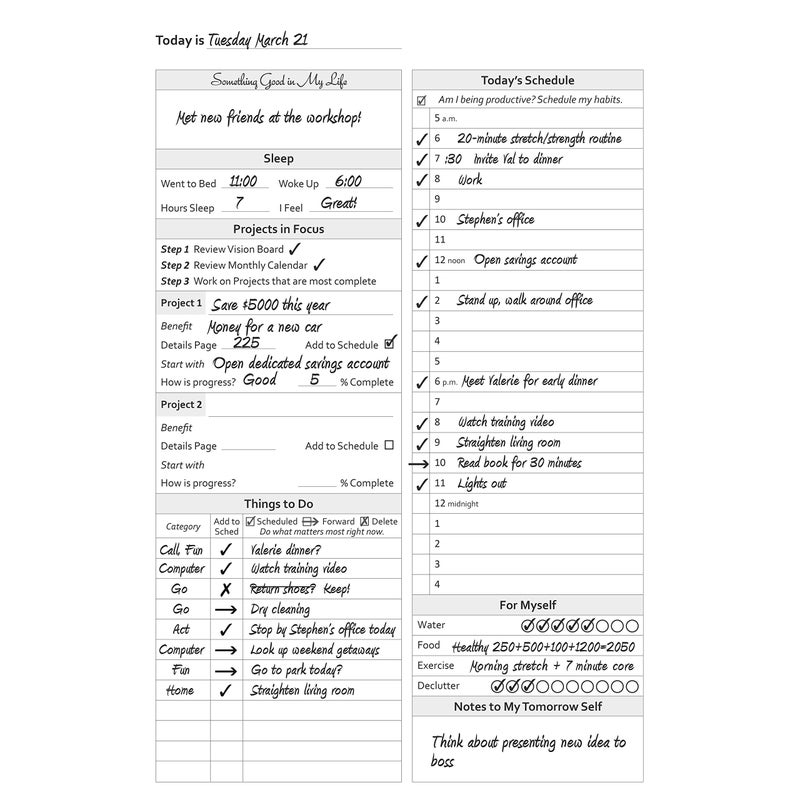Gazelle Planner - Guided Daily Planning to Improve Organization, Time Management & Success. Daily, Monthly & Weekly Goals, 6 x 9 inches, 6 Month UNDATED Planner (Black) - Image 5
